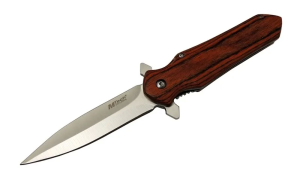4-11 Kahverengi Kamp Çakı 21cm- Yarı Otomatik