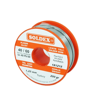 40-60 Lehim Teli 200 Gr 1.2 Mm - Sn:40 / Pb:60