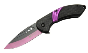 4211 Mor Kamp Çakı 20cm- Yarı Otomatik