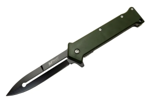 4351 Haki Bas - Çek Kamp Çakı 20cm- Otomatik