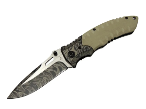 8-1 Damascus Kamp Çakı 20cm - Manuel