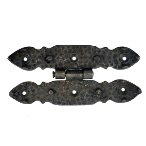 Antika Tarz Dekoratif Pirinç Düğmeli Menteşe - 142x69 Mm