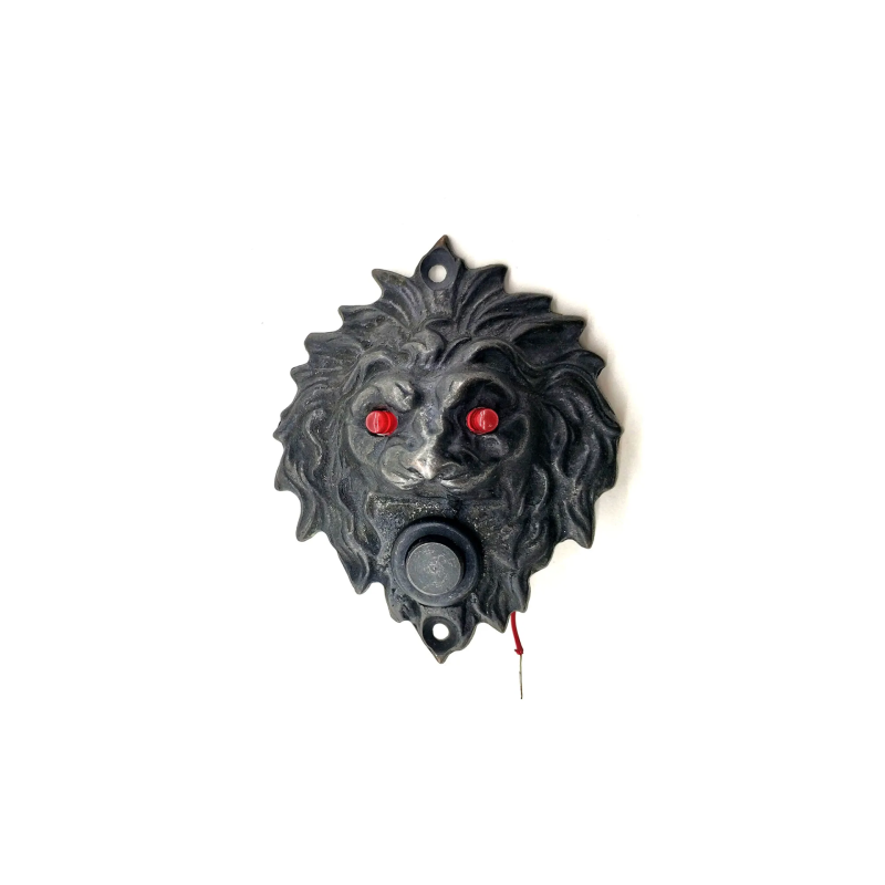 Antika Tarz Dekoratif Pirinç  Kapı Zili - 100x78 Mm
