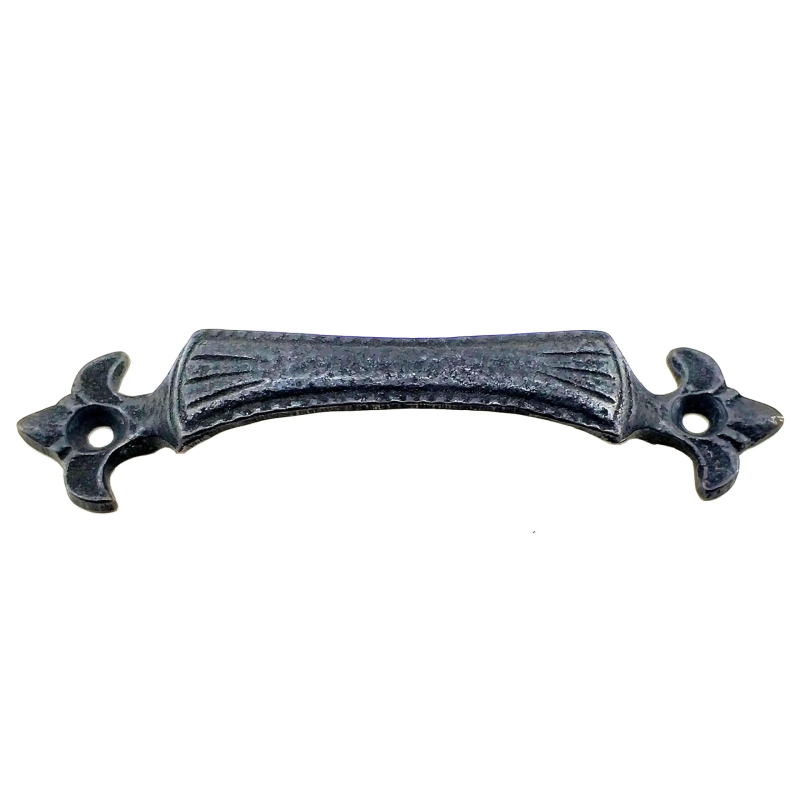 Antika Tarz Dekoratif Pirinç Lale Mobilya Kulbu - 27x115 Mm