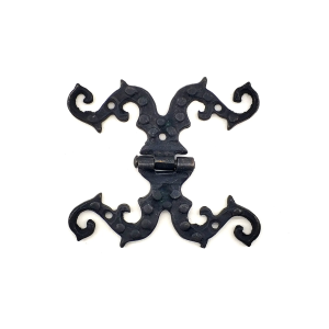 Antika Tarz Dekoratif Pirinç Süslü Menteşe - 100x90 Mm