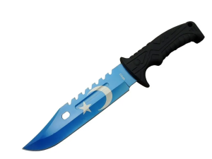 Ayyıldız Mf013bl Mavi Av Bıçağı 31cm - Testere Detaylı Bıçak