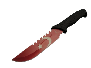 Ayyıldız Mf033 Rd Kırmızı Av Bıçağı 31cm - Testere Detaylı Bıçak