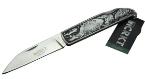 Cr 0102 Kamp Çakı 20 Cm - Balık Desenli Metal Sap