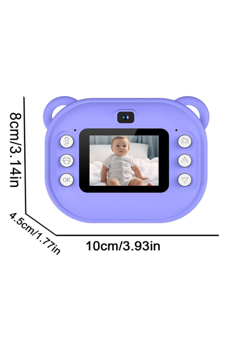 Dijital Video Kayıt Fotoğraf Çocuk Kamerası Anlık Termal Resim Kağıt Baskılı - Görsel 5