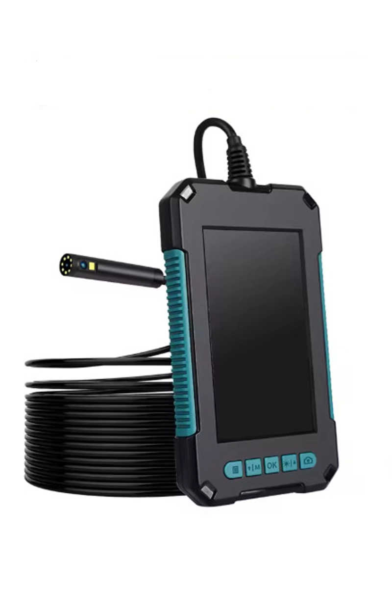 Ekranlı Çift Kameralı 10 Mt Hafıza Kart Destekli Sert Kablo Yılan Endoskop Kamera 5.5 Mm 4.3 Inc - Görsel 6