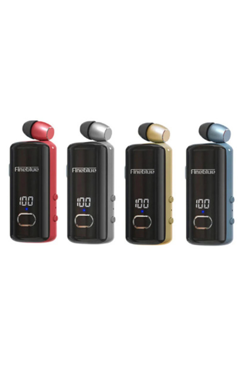 F580 Dijital Göstergeli Makaralı Titreşimli Bluetooth Kulaklık Kırmızı - Görsel 2