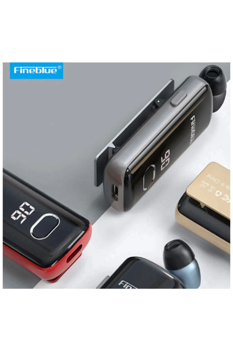F580 Dijital Göstergeli Makaralı Titreşimli Bluetooth Kulaklık Kırmızı - Görsel 3