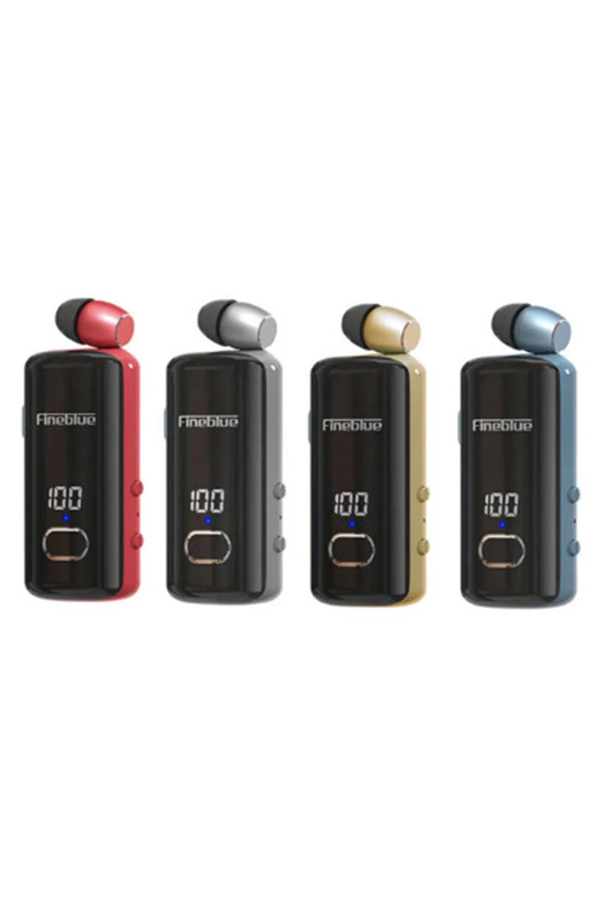 F580 Dijital Göstergeli Makaralı Titreşimli Bluetooth Kulaklık Siyah - Görsel 2