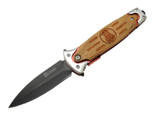 Fs 11031 Kahverengi Kamp Çakı 20cm- Police İşlemeli
