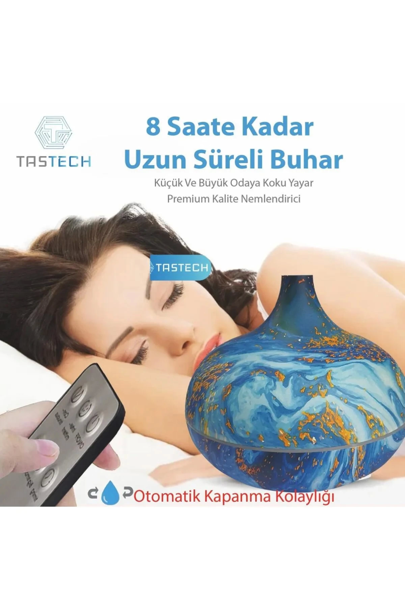 Hava Nemlendirici 7 Led Işıklı Aromatik Oda Kokusu 550 Ml Difüzörü Buhar Nemlendırıcı - Görsel 4