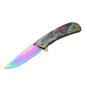 Kartal  Çift Gökkuşağı 20 Cm Kamp / Outdoor Çakı 21cm - Yarı Otomatik