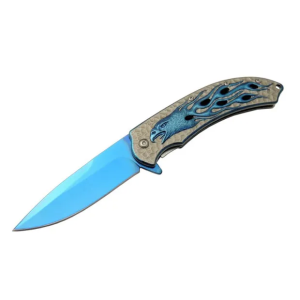 Kartal  Mavi Tk 21 Cm Kamp / Outdoor Çakı  - Yarı Otomatik