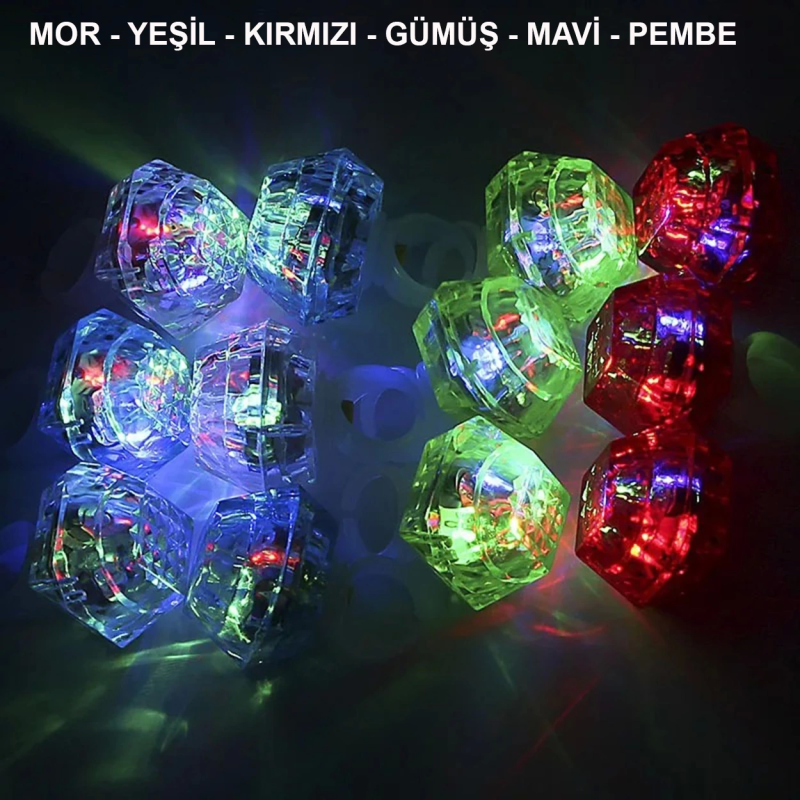 Kristal Led Parti Yüzük Seti (639lı) - Görsel 2