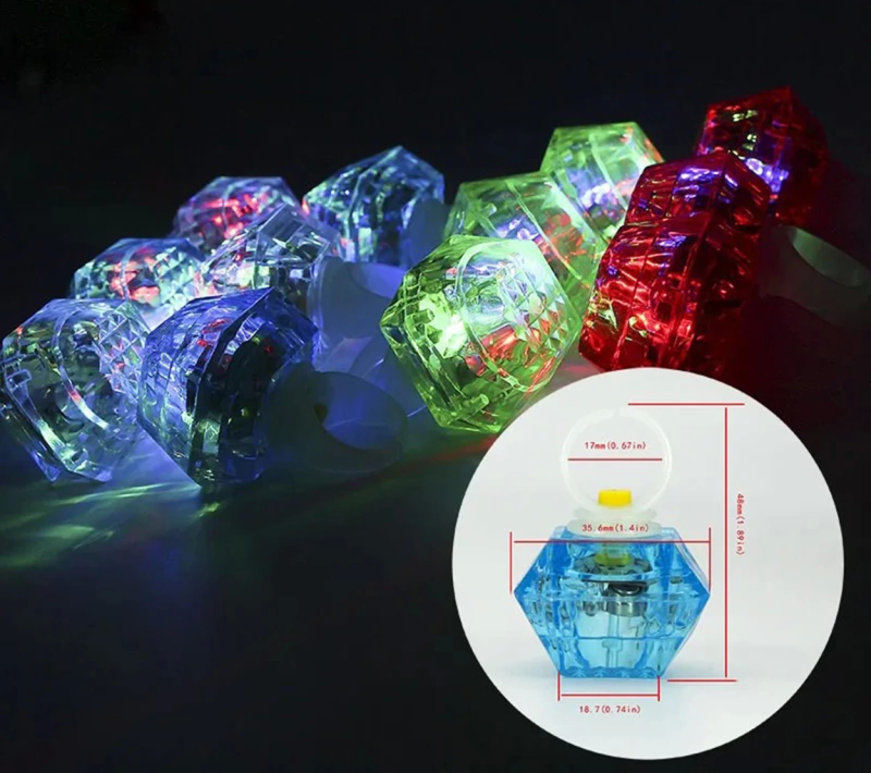 Kristal Led Parti Yüzük Seti (639lı) - Görsel 4