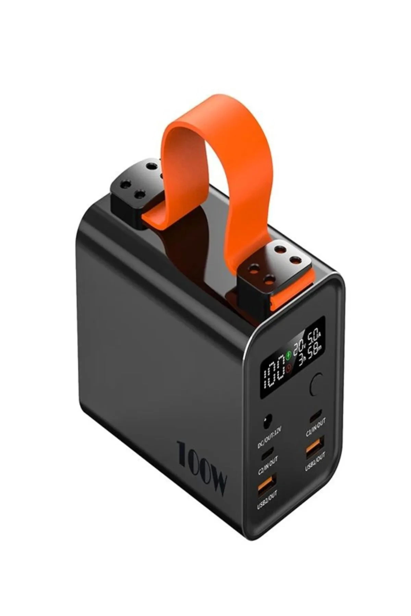 Mini Taşınabilir El Fener Pd100w Destekli 30.000 Mah Powerbank Hızlı Şarj Destekli - Görsel 3