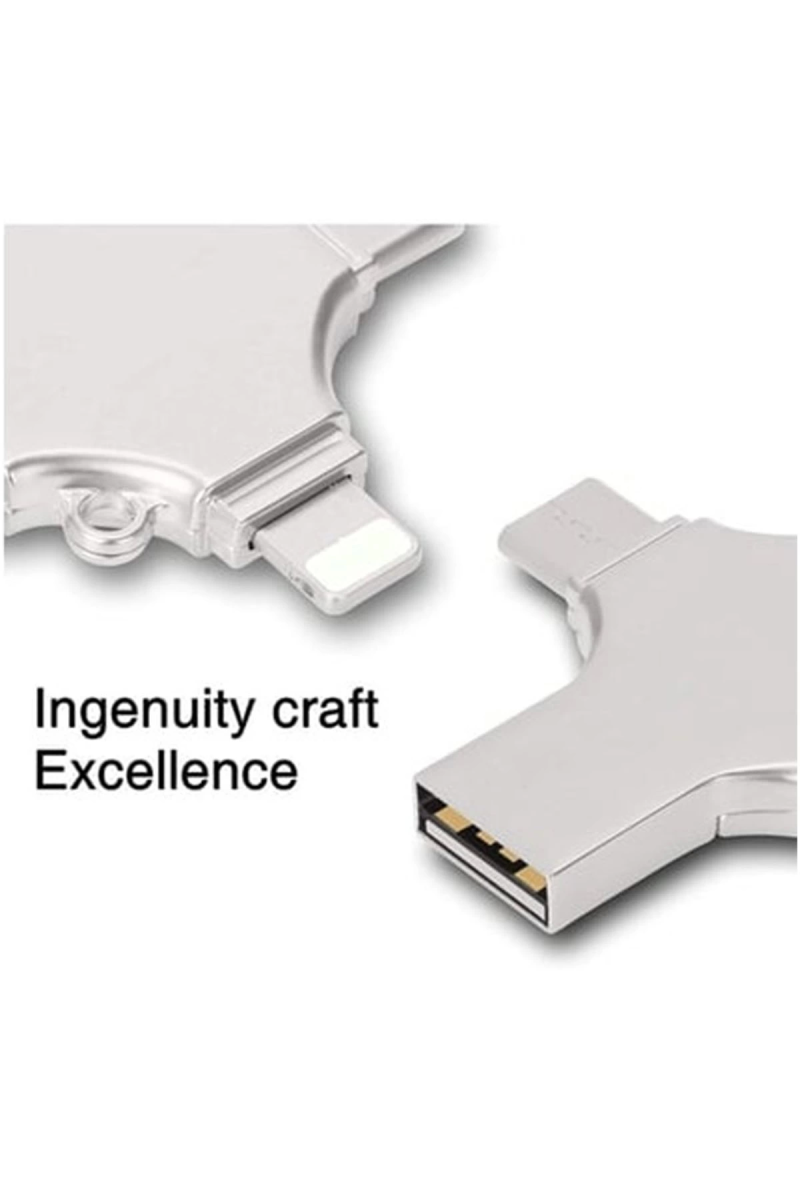 Otg 4in1 Cep Telefonu Çok Fonksiyonlu Usb Flash Bellek 64 Gb Type-c, Micro Sd Ve Kart Okuyucu - Görsel 6