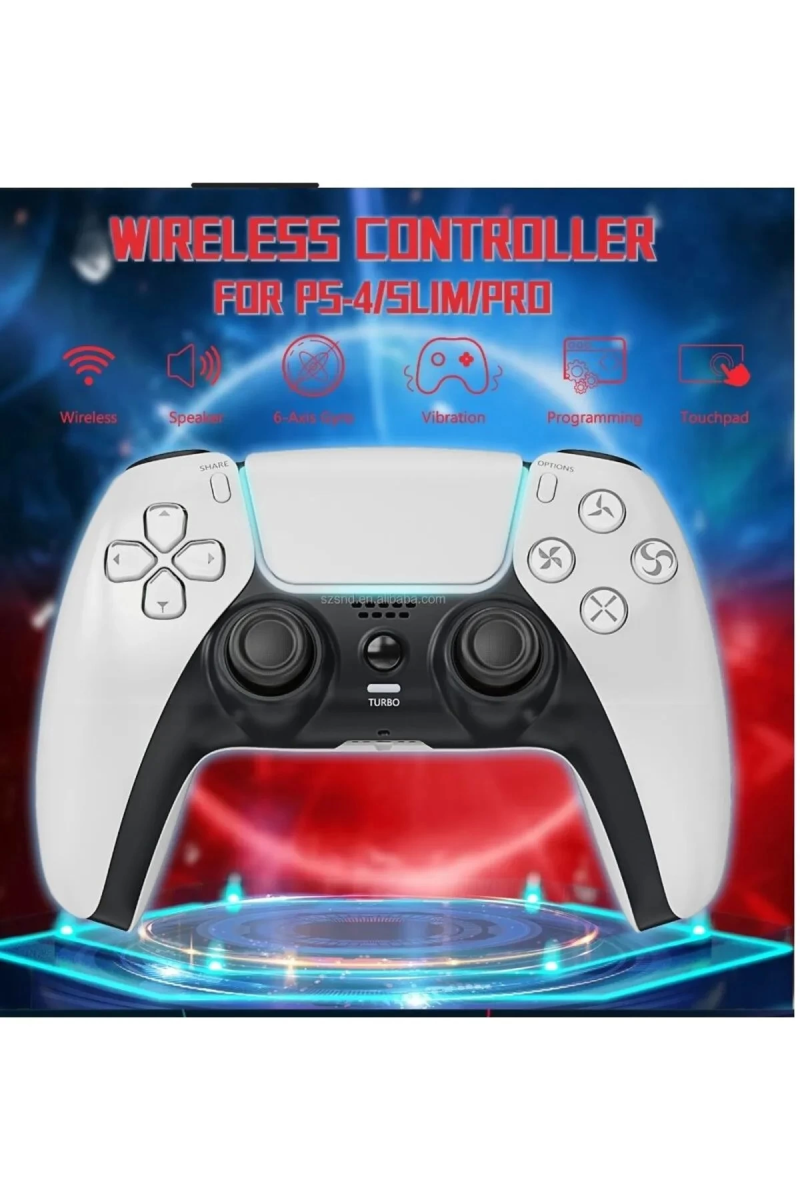 P4 Plus Bluetooth Titreşimli Ps4/ps5 Uyumlu Pc Telefon Joystick Kablosuz Oyun Kolu - Görsel 7