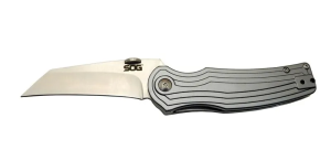 Pinkerton 0689 Gri Kamp Çakı 18cm - Yarı Otomatik