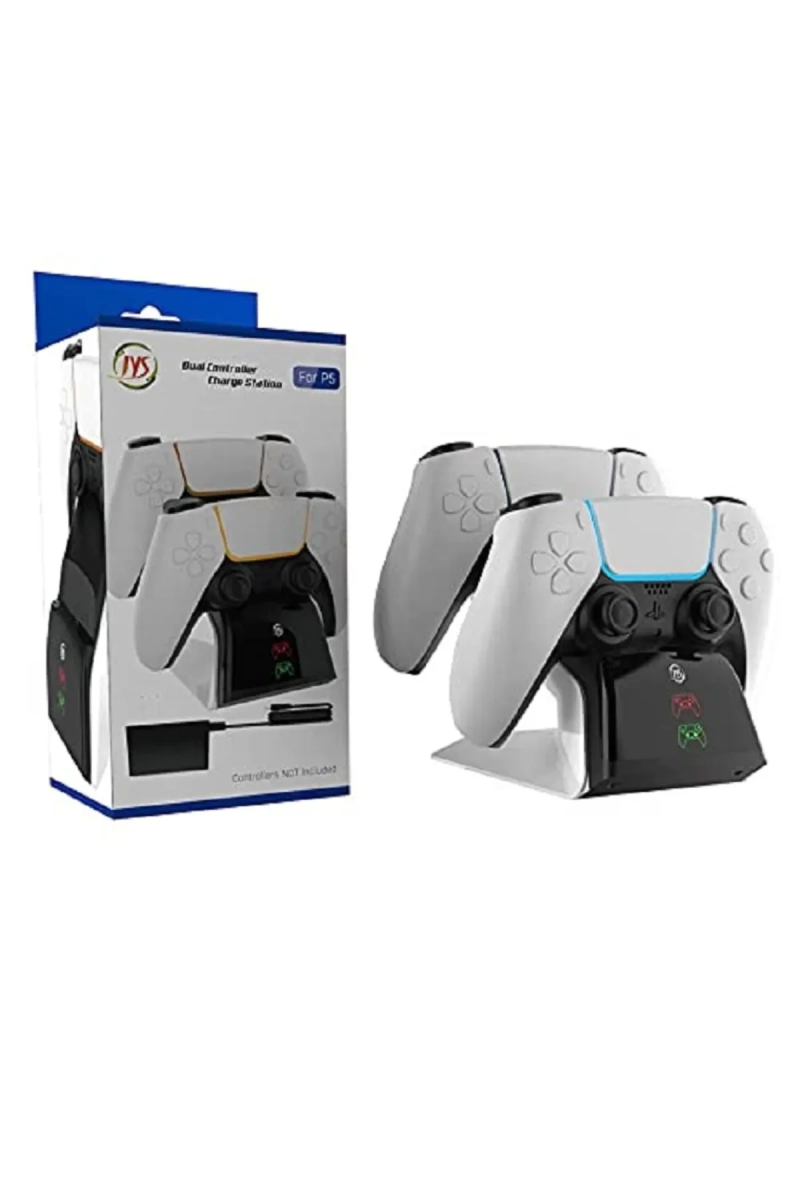 Ps5 Dualsense /ps5 Slim/ps5 Pro Gamepad Hızlı Şarj İstasyonu Çift Kol Şarj Ünitesi - Görsel 5