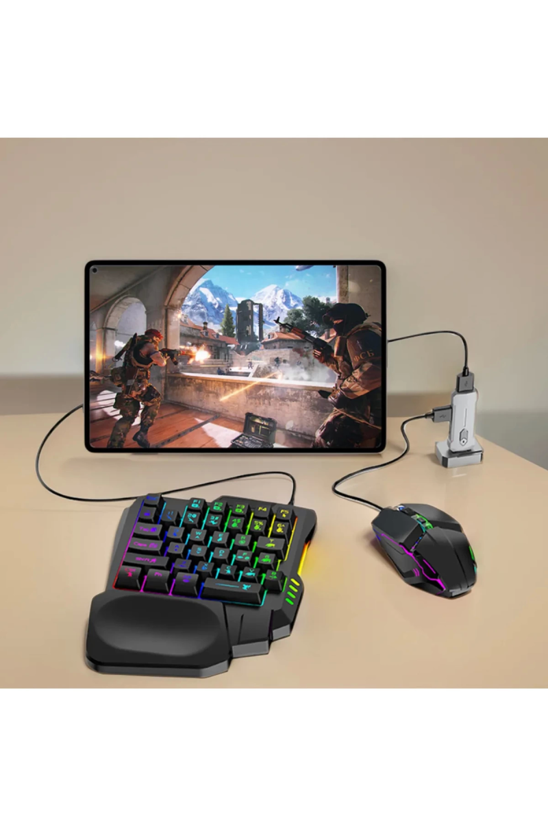Pubg Mobil Oyun Kiti 5in1 Bt5.3 Klavye Mouse Dönüştürücü Seti Pugb Seti - Görsel 5