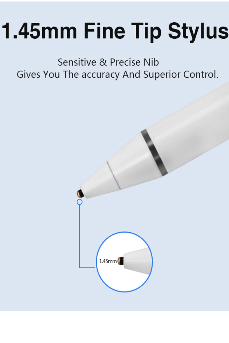 Sensitivity Stylus Dokunmatik Kalem Çizim Ve Tasarım Tablet Kalemi Tüm Cihazlara Uyumlu 1.45mm Uç - Görsel 3
