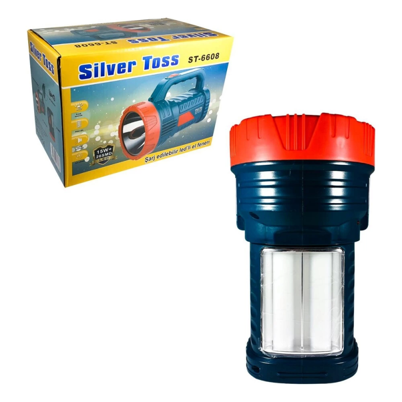 Sılver Toss St-6608 15 Watt + 26 Smd Led'li Işıldaklı Projektör - Görsel 2
