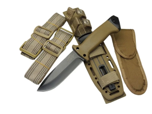 Tiger Tactical Htm 3321 B Kahverengi Outdoor / Survival Bıçak 27cm - Kauçuk Sap
