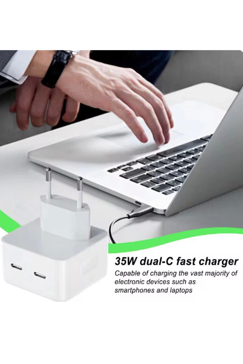 Usb Portu Hızlı Şarj Aleti Taşınabilir Pd 3.0 35w Cep Telefonu Şarj Adaptörü Usb-c Port - Görsel 2
