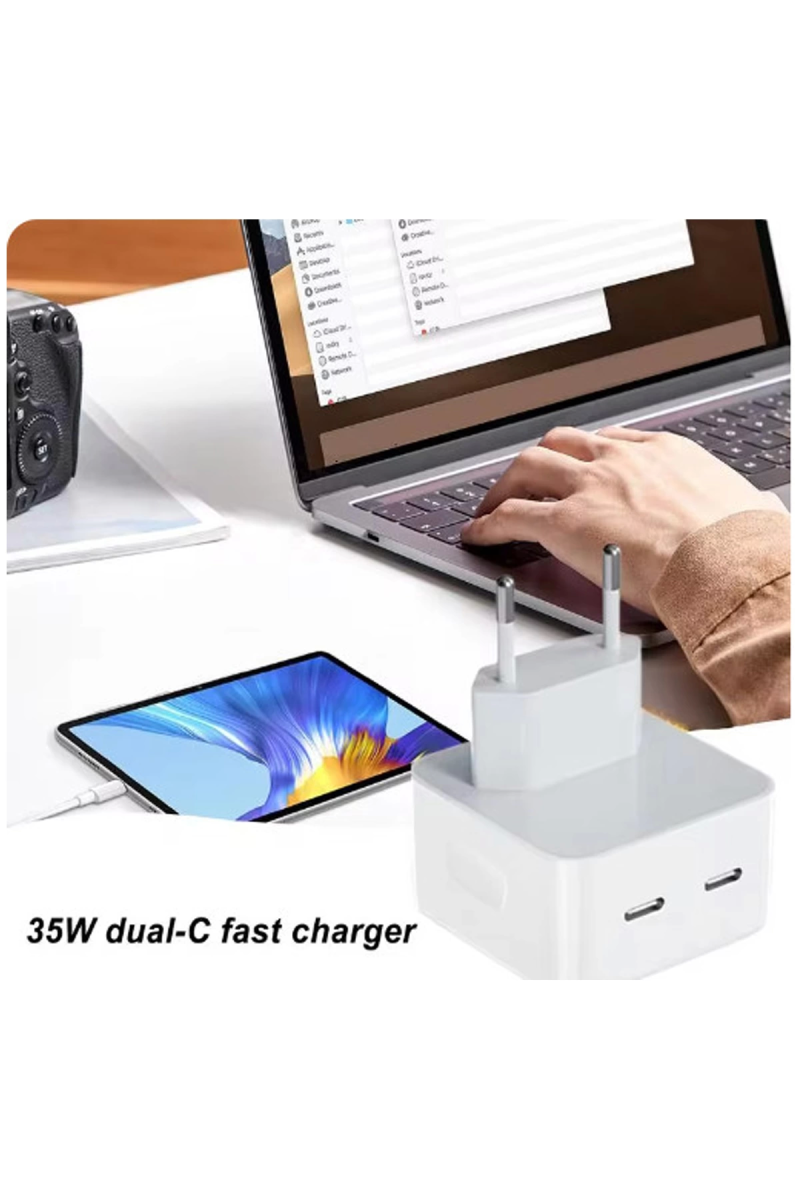 Usb Portu Hızlı Şarj Aleti Taşınabilir Pd 3.0 35w Cep Telefonu Şarj Adaptörü Usb-c Port - Görsel 4