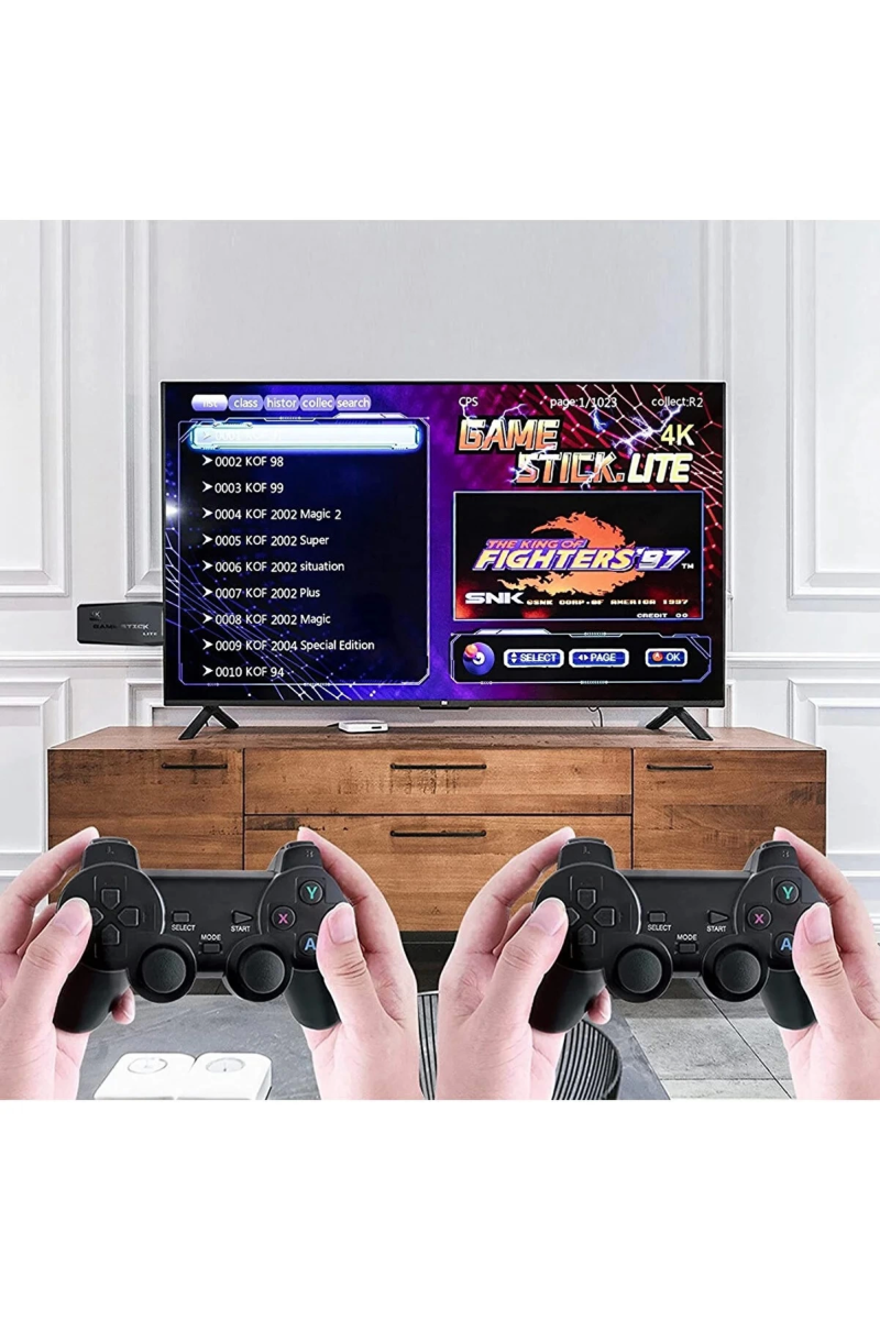 2.4g Kablosuz Çift Kol Retro Oyunlar 4k Game Stick 3500 Oyun - Görsel 2