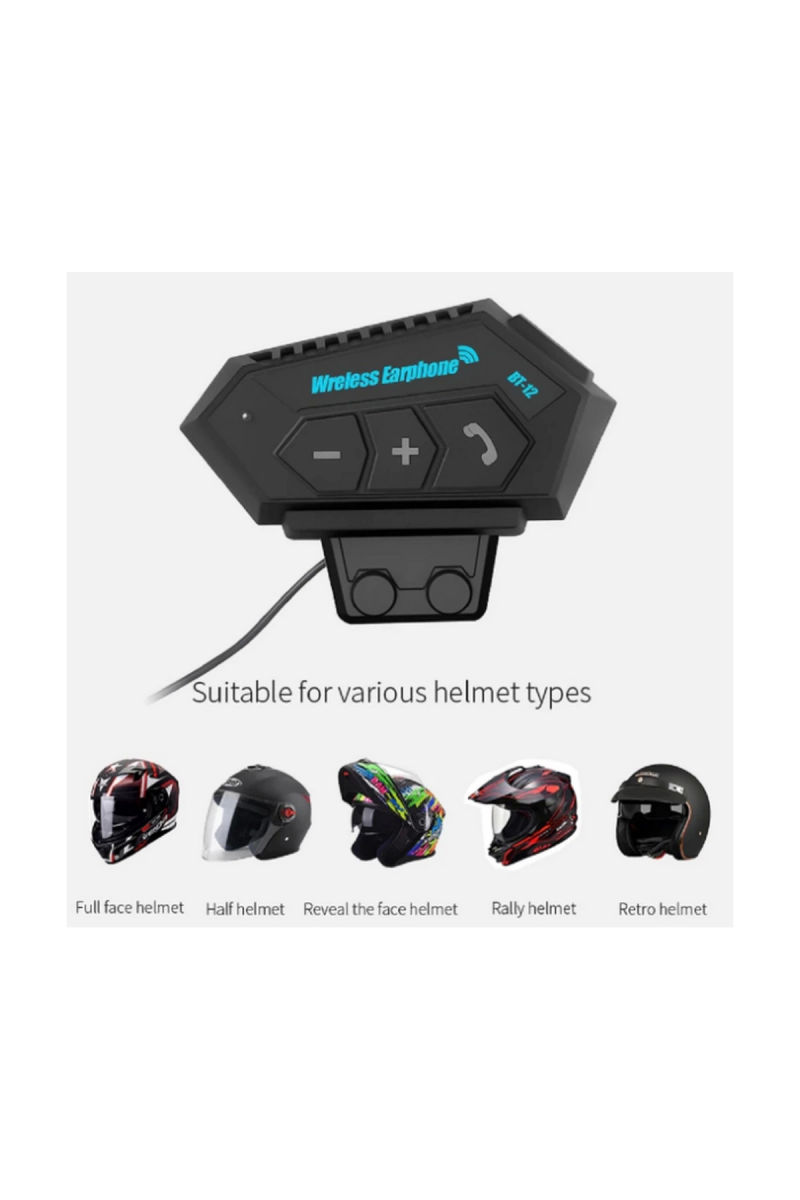 Bt12 Kask Kulaklık Bluetooth Motosiklet Kulaklık Interkom Motorsiklet Kulaklık - Görsel 2