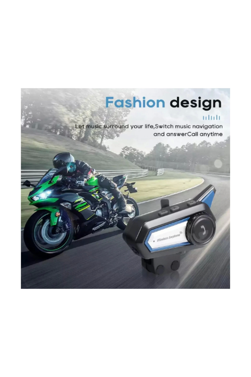 Bt31 Kask Kulaklık Bluetooth 5.0 Motosiklet Interkom Su Geçirmez Kablosuz Kulaklık - Görsel 2