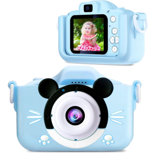 Çocuk Dijital Fotoğraf Makinası 20 Mp Video Kaydedici 2.0 İnç Çift Kameralı