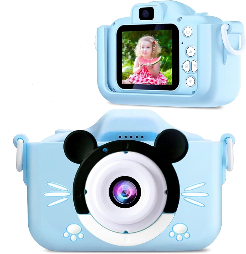 Çocuk Dijital Fotoğraf Makinası 20 Mp Video Kaydedici 2.0 İnç Çift Kameralı