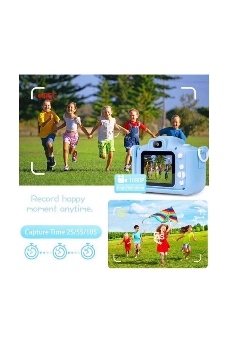 Çocuk Dijital Fotoğraf Makinası 20 Mp Video Kaydedici 2.0 İnç Çift Kameralı - Görsel 2