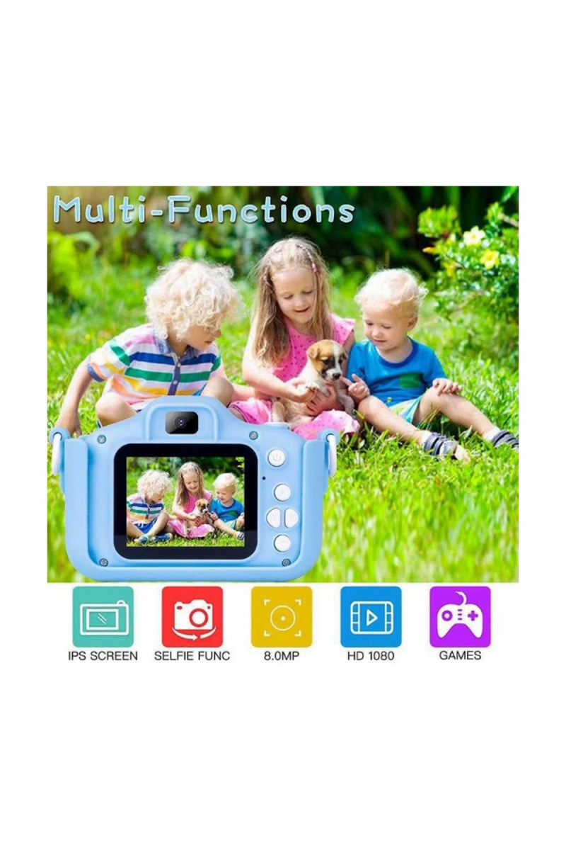 Çocuk Dijital Fotoğraf Makinası 20 Mp Video Kaydedici 2.0 İnç Çift Kameralı - Görsel 3