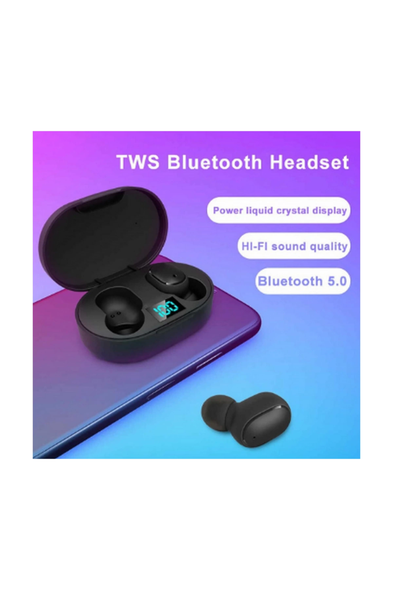 E6s Kablosuz Kulaklık Dijital Göstergeli Bluetooth Kulaklık 5.0 - Görsel 4