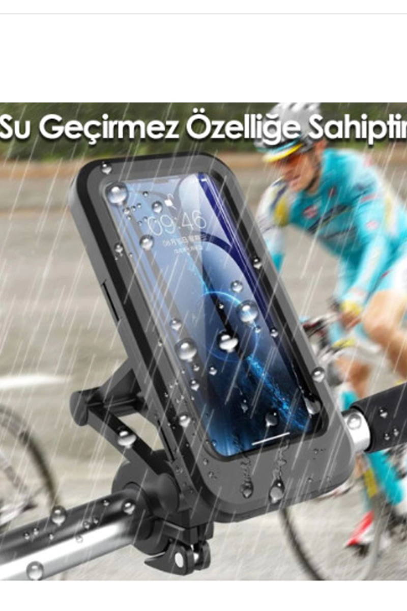 Gidon Bağlantılı Su Geçirmez Mıknatıslı Motorsiklet Telefon Tutucu - Görsel 4