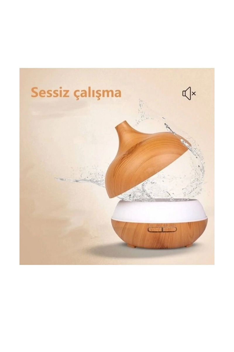 Hava Nemlendirici 7 Led Işıklı Aromatik Oda Kokusu 550 Ml Kahve Aroma Difüzörü Buhar Makinası - Görsel 4