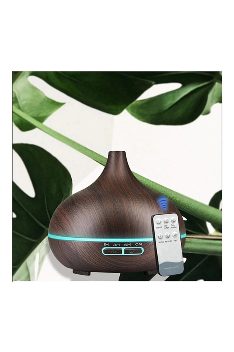 Hava Nemlendirici 7 Led Işıklı Aromatik Oda Kokusu 550 Ml Kahve Aroma Difüzörü Buhar Makinası - Görsel 2