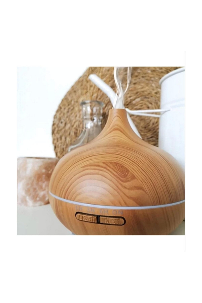 Hava Nemlendirici 7 Led Işıklı Aromatik Oda Kokusu 550 Ml Kahve Aroma Difüzörü Buhar Makinası - Görsel 5