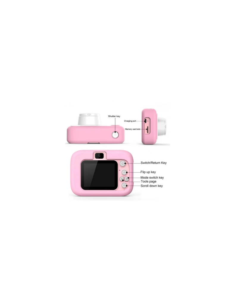 Hello Çocuk Dijital Fotoğraf Makinası 20 Mp Video Kaydedici 2.0 İnç Çift Kameralı Ks-102 - Görsel 7