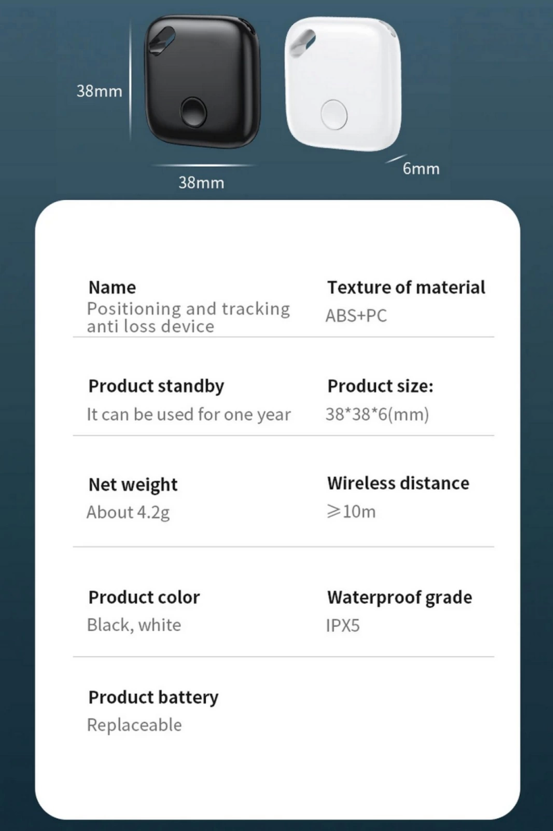 Smart Tag Airtag Akıllı Takip Cihazı Apple My Find Uyumlu Beyaz - Görsel 7