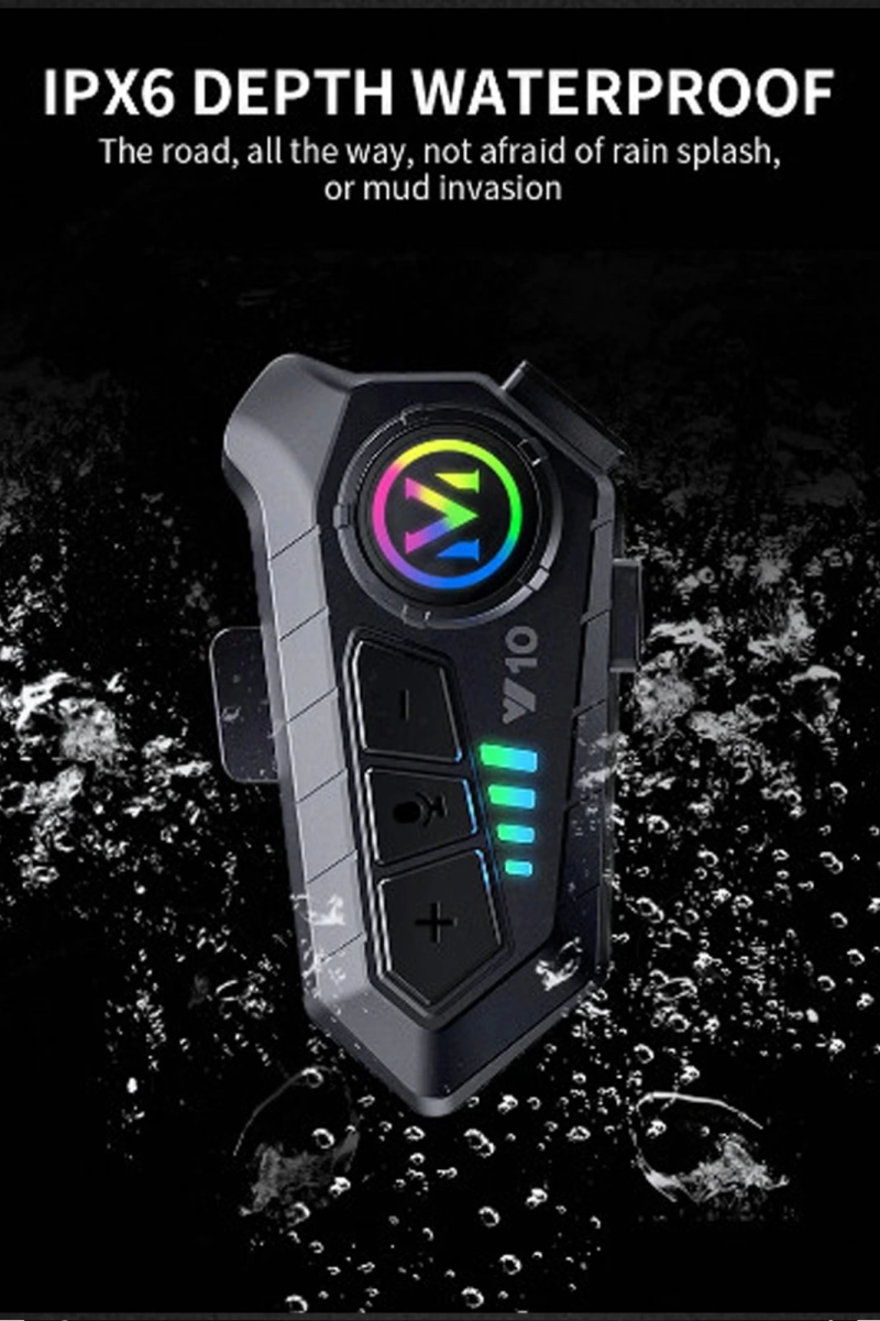 Y10 Kask Kulaklık Bluetooth Motosiklet Kulaklık 5,3 Bluetooth Intercom Motorsiklet Kulaklık - Görsel 4