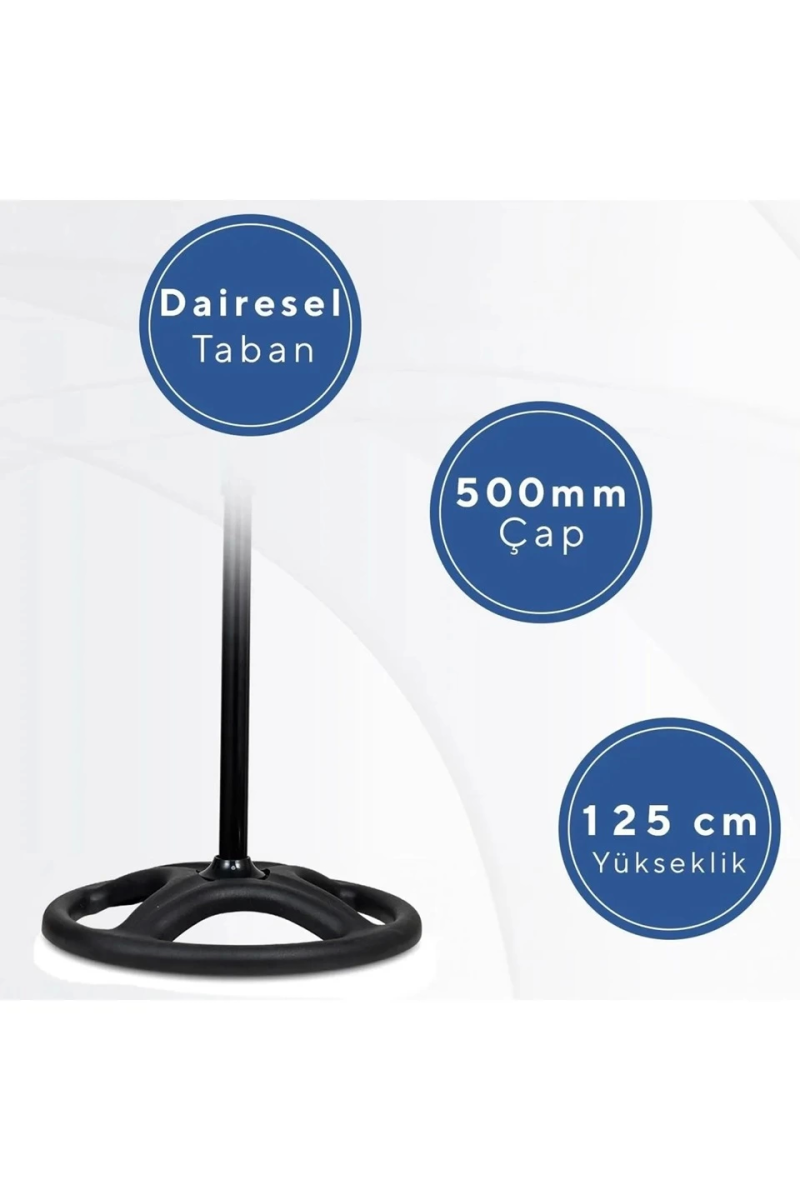 5 Metal Kanatlı Soğutucu Vantilatör Pervane 3 Kademe Hız Kontrol 18’’inch - 80w - Görsel 4